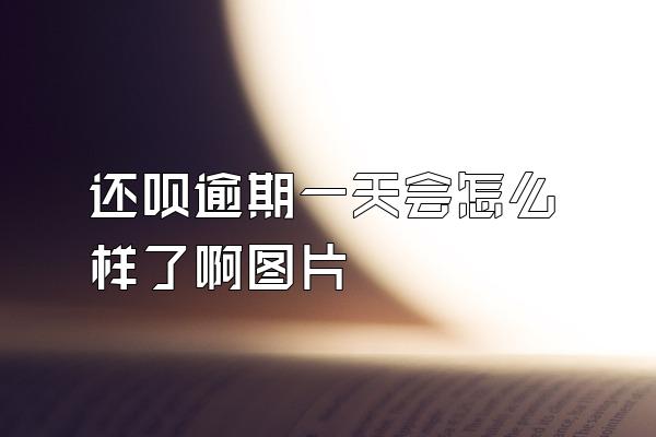 还呗逾期一天会怎么样了啊图片