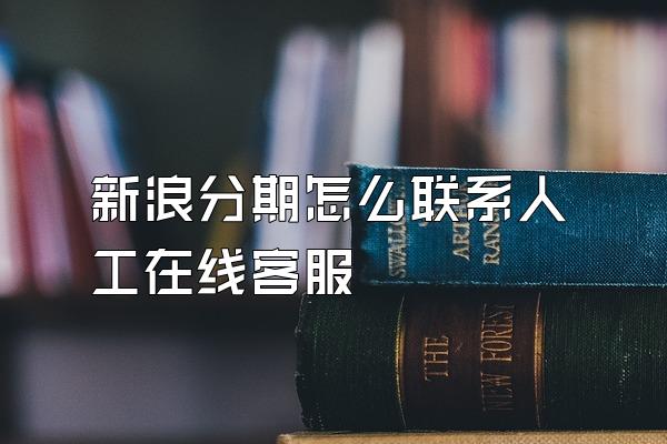 新浪分期怎么联系人工在线客服