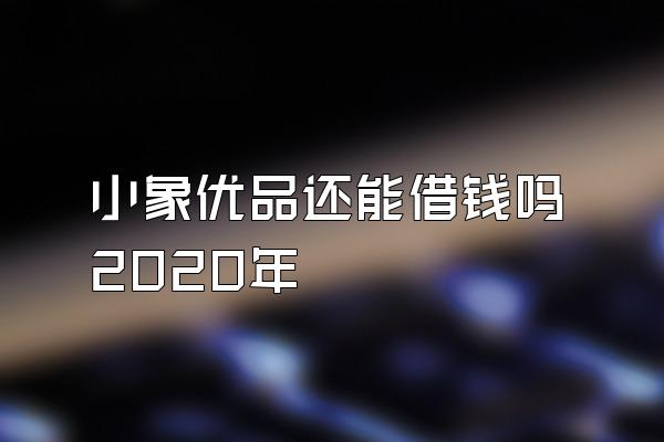 小象优品还能借钱吗2020年