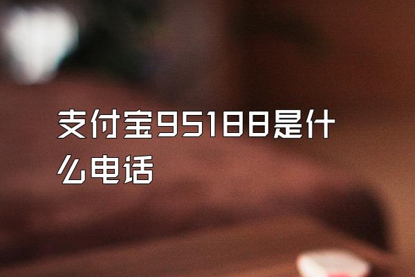 支付宝95188是什么电话