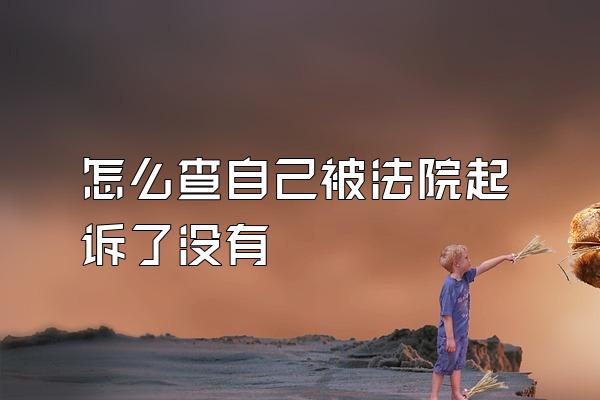 怎么查自己被法院起诉了没有