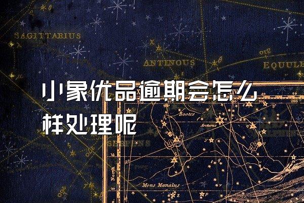 小象优品逾期会怎么样处理呢