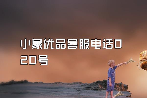 小象优品客服电话020号