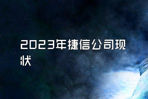 2023年捷信公司现状