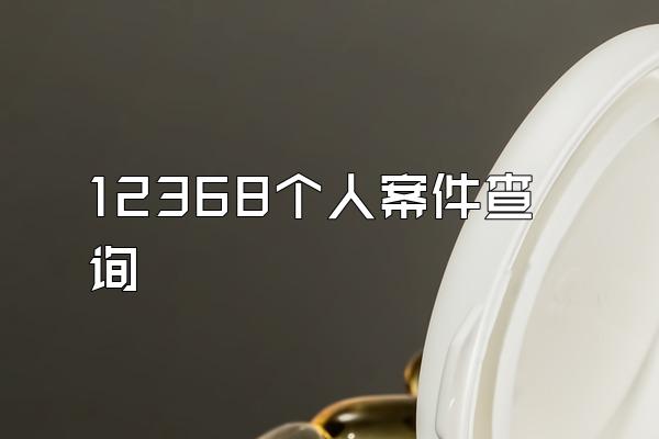 12368个人案件查询