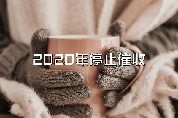 2020年停止催收