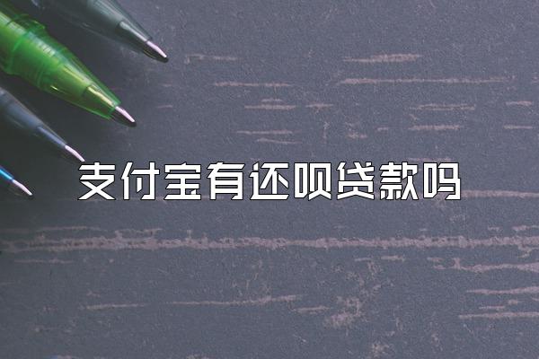 支付宝有还呗贷款吗