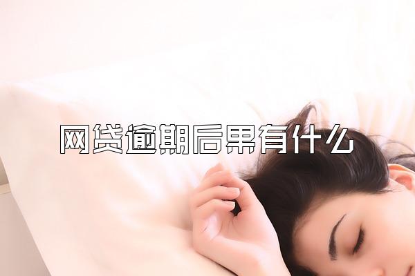 网贷逾期后果有什么