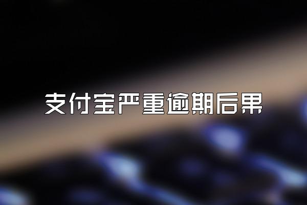 支付宝严重逾期后果