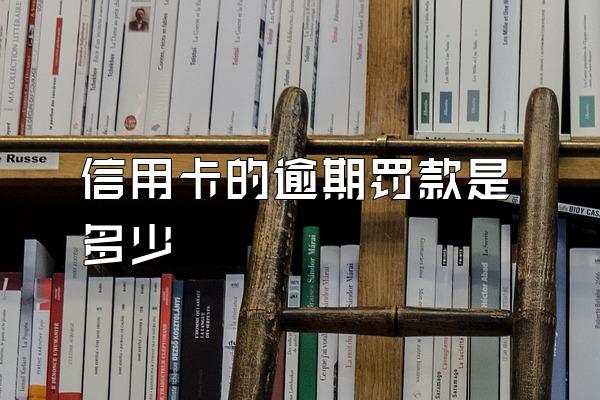 信用卡的逾期罚款是多少