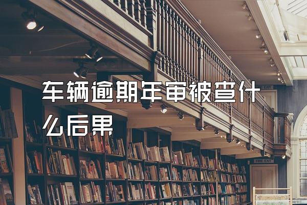 车辆逾期年审被查什么后果