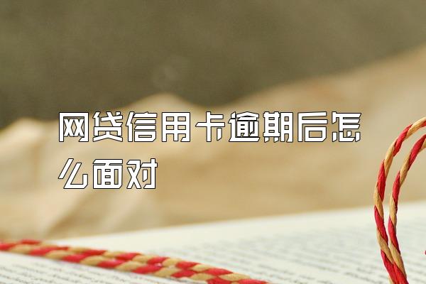 网贷信用卡逾期后怎么面对