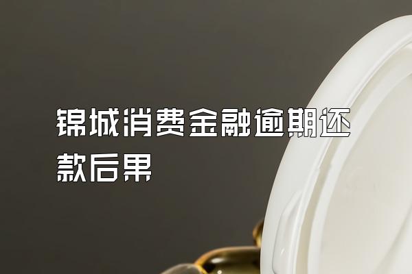 锦城消费金融逾期还款后果