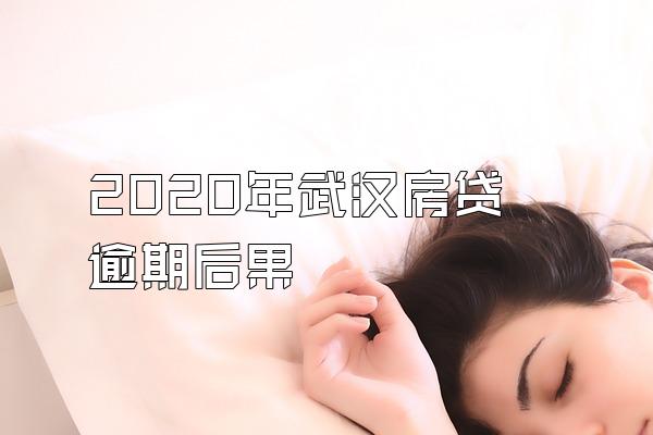 2020年武汉房贷逾期后果