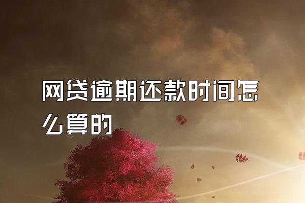 网贷逾期还款时间怎么算的