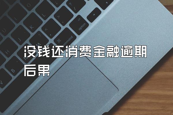 没钱还消费金融逾期后果