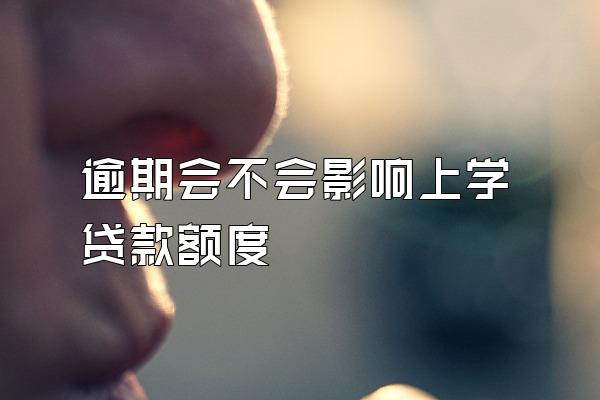 逾期会不会影响上学贷款额度