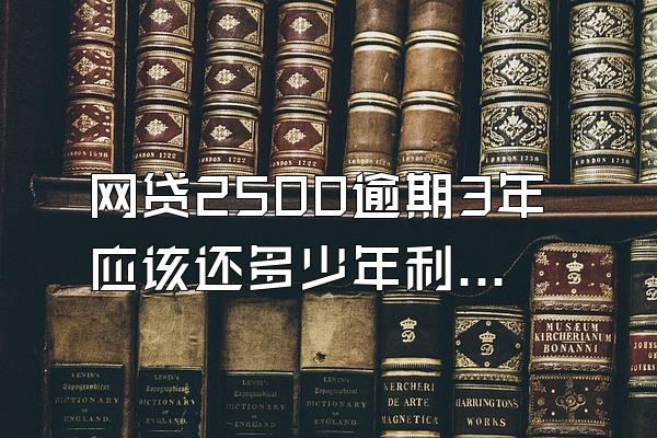 网贷2500逾期3年应该还多少年利息