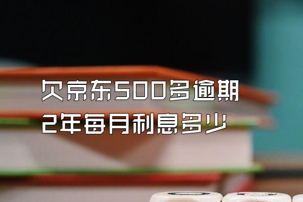 欠京东500多逾期2年每月利息多少