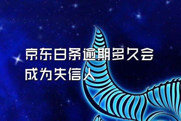 京东白条逾期多久会成为失信人