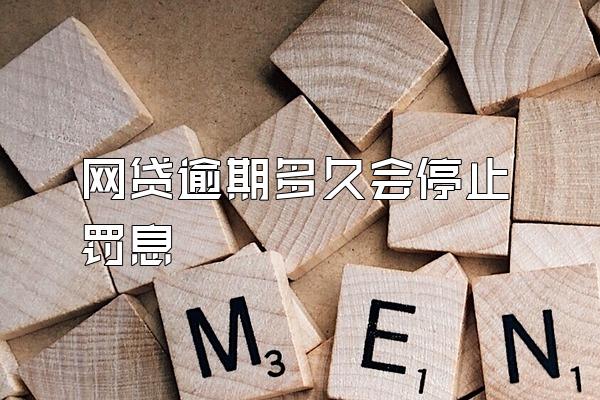 网贷逾期多久会停止罚息