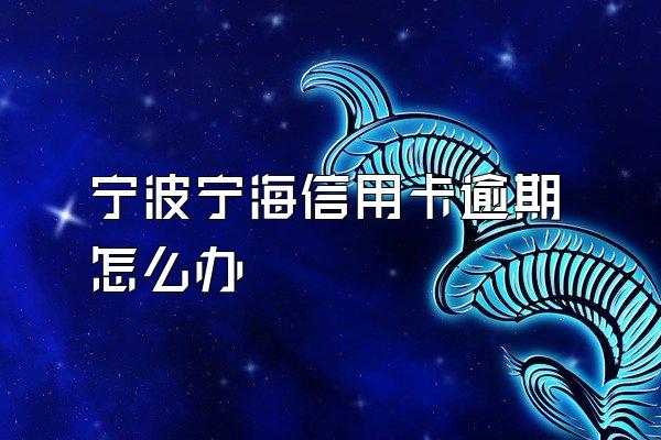 宁波宁海信用卡逾期怎么办