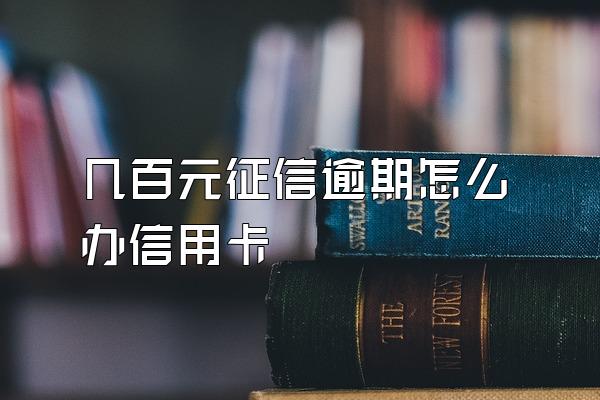 几百元征信逾期怎么办信用卡