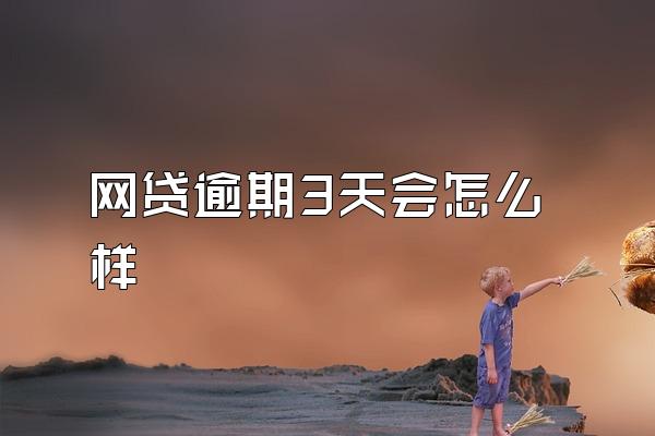 网贷逾期3天会怎么样