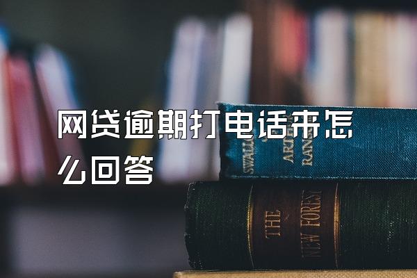 网贷逾期打电话来怎么回答