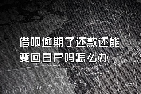 借呗逾期了还款还能变回白户吗怎么办