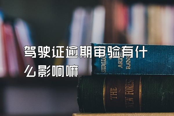 驾驶证逾期审验有什么影响嘛