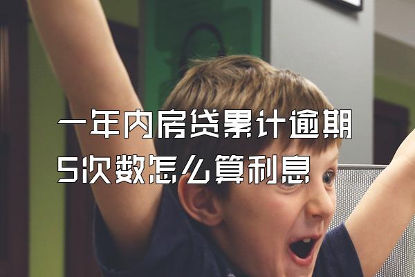 一年内房贷累计逾期5次数怎么算利息