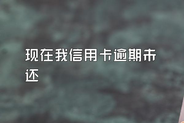 现在我信用卡逾期未还