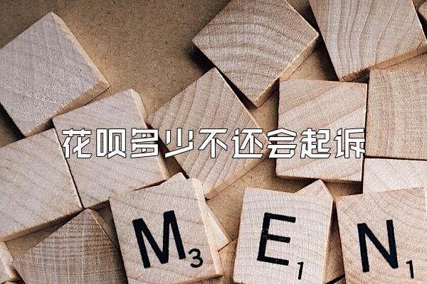 花呗多少不还会起诉