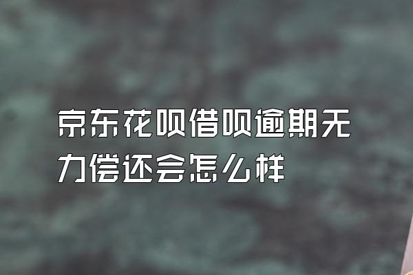 京东花呗借呗逾期无力偿还会怎么样