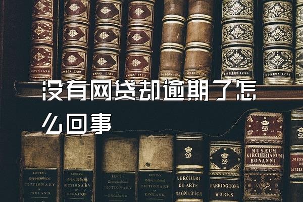 没有网贷却逾期了怎么回事