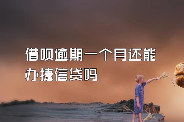 借呗逾期一个月还能办捷信贷吗