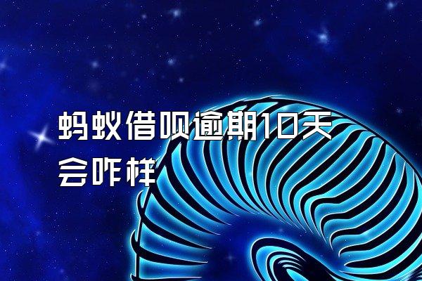 蚂蚁借呗逾期10天会咋样