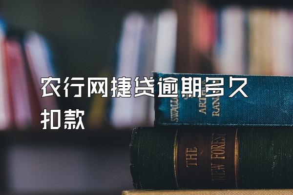 农行网捷贷逾期多久扣款