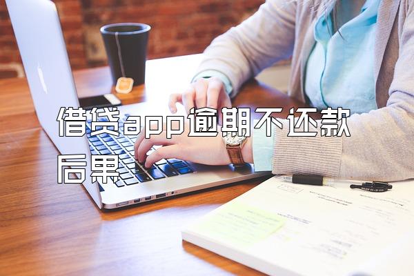 借贷app逾期不还款后果