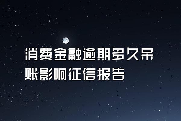 消费金融逾期多久呆账影响征信报告