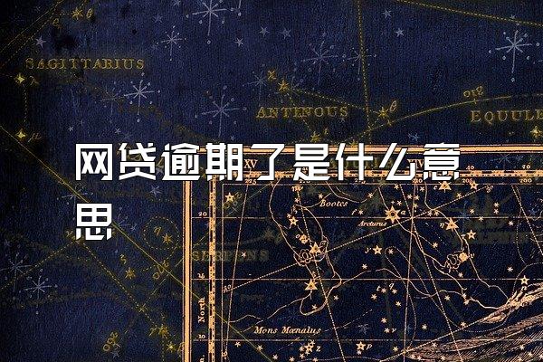 网贷逾期了是什么意思