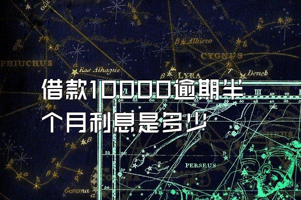 借款10000逾期半个月利息是多少