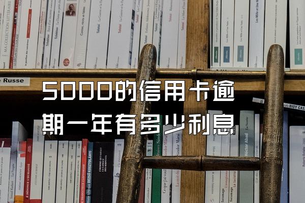 5000的信用卡逾期一年有多少利息