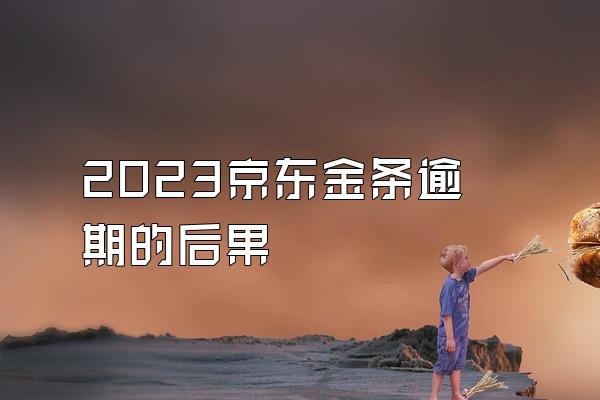 2023京东金条逾期的后果