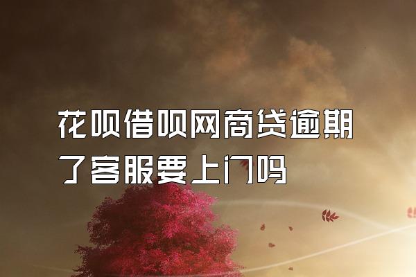 花呗借呗网商贷逾期了客服要上门吗