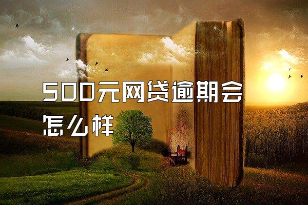 500元网贷逾期会怎么样