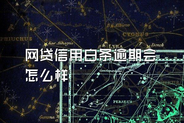 网贷信用白条逾期会怎么样