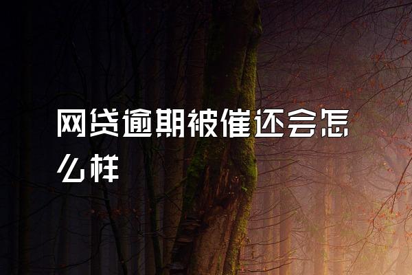 网贷逾期被催还会怎么样