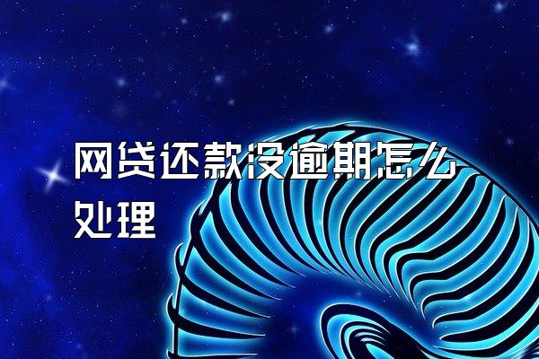 网贷还款没逾期怎么处理